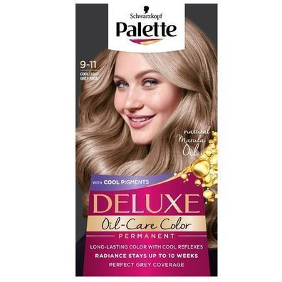 Palette Deluxe ßl-Pflege-Farbe mit Mikroölen, 9-11 Kéhles Ros-Blond - 50ml