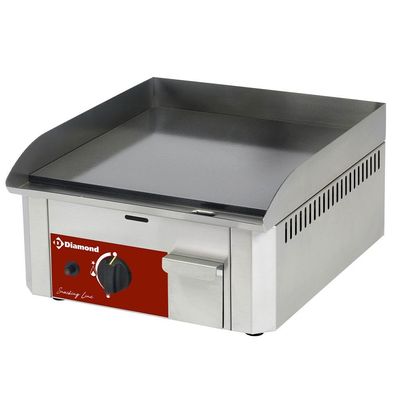 Gas Grillplatte Bratplatte Griddleplatte GLATT emaillierte Fläche 40x45x19cm