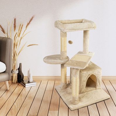 Katzenkratzbaum 79cm Kratzbaum Kletterbaum Spielbaum Sisal -- Cremona -- von zoo-xxl®