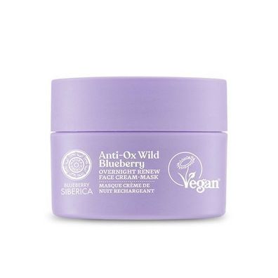 Natura Siberica Blueberry Siberica Vegane Anti-Aging Nachtpflege Creme-Maske fér das