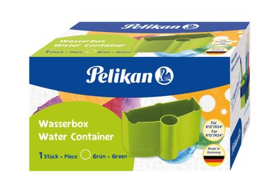 Pelikan 816373 Wasserbecher mit Pinselhalter - grün