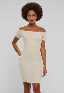 Urban Classics Damen Ladies Off Shoulder Rib Dress