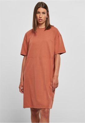 Urban Classics Damen Ladies Organic Oversized Slit Tee Dress