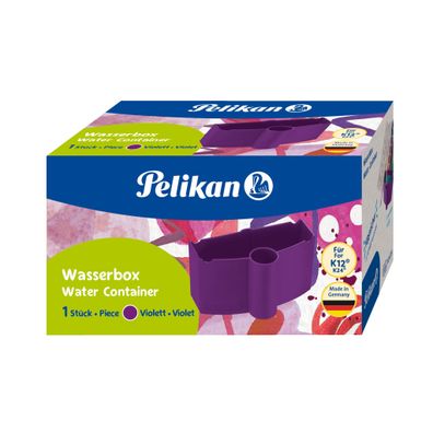 Pelikan 824019 Wasserbecher mit Pinselhalter - violett