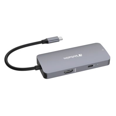 Verbatim 32150 Multiport-Hub CMH-05, 5 Port, USB-C Pro , grau/schwarz