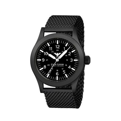 KHS - KHS. PLABSS. MB - Armbanduhr - Herren - Solar - Platoon Black Steel Solar