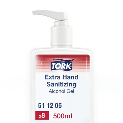 TORK 511205 Händedesinfektionsmittel GEL, Pumpspenderflasche, 500ml