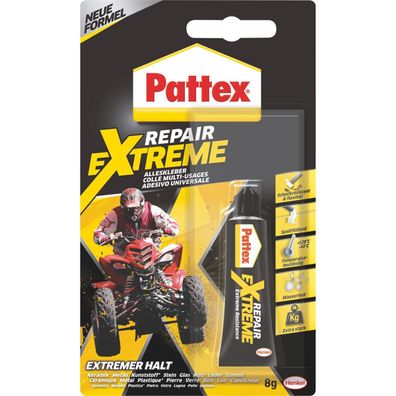 Pattex Alleskleber 100% Repair Extreme, 8 g Tube