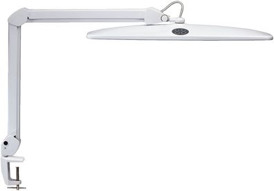 Maul 82052 02 LED-Arbeitsplatzleuchte MAULwork, dimmbar - weiß, Klemmfuß