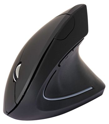 Q-CONNECT KF10714 Maus ergonomisch schwarz kabellos