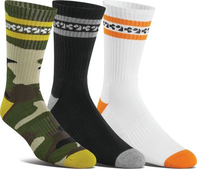 Thirtytwo Socken Rest Stop Crew 3-Pack assorted - Größe: L/XL