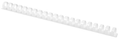 Q-CONNECT KF32115 Spiralbinderücken Plastik - A4, 18 mm/165 Blatt, weiß, 50 Stück