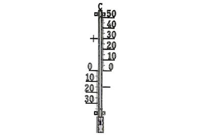 TFA Innen/Außenthermometer Metall rostfrei 42cm