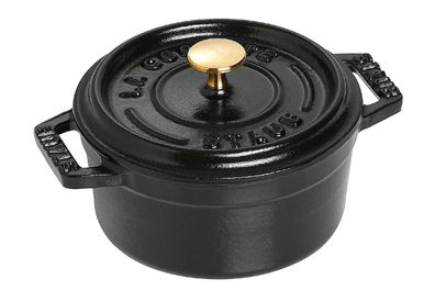 STAUB Cocotte Bräter Mini new Classic Gusseisen 0,25 l Ø10cm schwarz