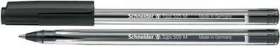 Schneider SN150601 Kugelschreiber Tops 505, Kappenmodell, M, schwarz, Schaftfarbe: