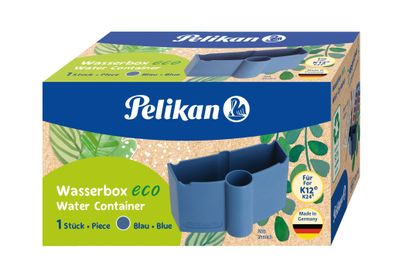 Pelikan 824002 Wasserbecher Eco mit Pinselhalter - blau