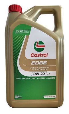 Castrol EDGE 0W-20 LL IV, VW 508 00/ 509 00, Porsche C20 5 Liter