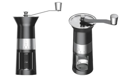 Bialetti Kaffeemühle Edelstahlmahlwerk schwarz