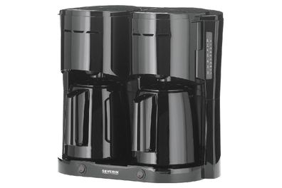 Severin Filterkaffeemaschine Duo KA9315 1000W 8 Tassen Thermokanne schwarz