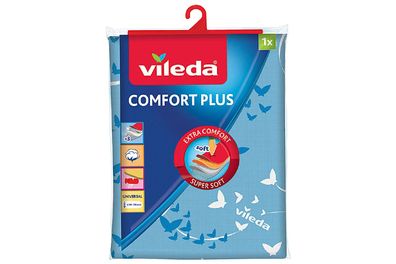 VILEDA Bügeltischbezug Viva Express Comfort Plus 120-130x38-45cm türkis / pink