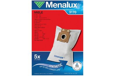 Menalux Staubbeutel 3170 5 Beutel + 1 Motorfilter (SWIRL M52)