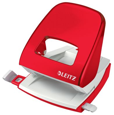 LEITZ 5008-20-26 5008 Bürolocher NeXXt - 30 Blatt, rot metallic, Blister