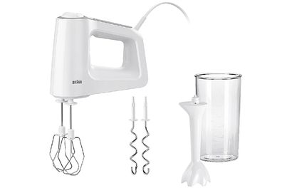 BRAUN Handmixer HM 3105 Mixfuß 500Watt weiß