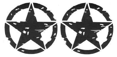 Army Stern US Spezial 2x, 9x9cm, Aufkleber , Sticker Auto Tuning