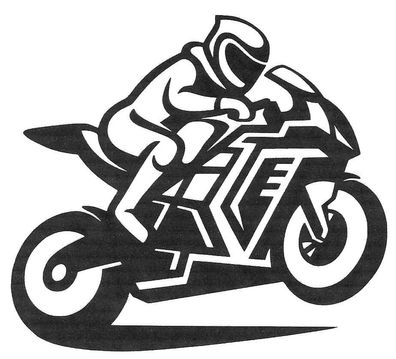 Motorrad Aufkleber 1x, 11x10cm, Aufkleber , Sticker Auto, Rennmotorrad