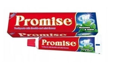 Promise Fluorid & Minze Zahnpasta, 100g - Plaque-Entfernung & Zahnsteinresistenz