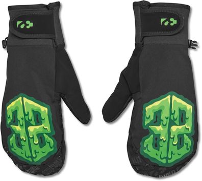 Thirtytwo Fäustling Gateway black/green - Größe: L/XL