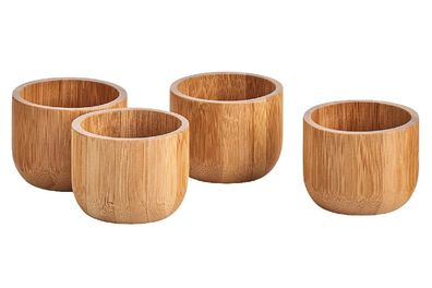 ZELLER Present Eierbecher-Set Bambus Ø5x4cm 4-tlg