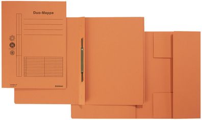 DONAU 8645030-12 Combamappe, A4, Karton, orange