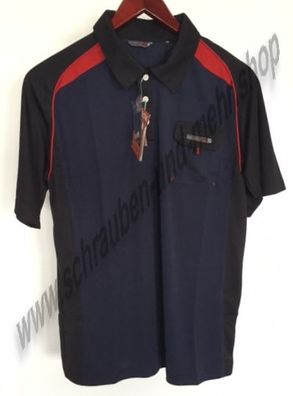 Terratrend Job Polo Shirt Art. 3817 marine/schwarz/rot M/2XL/3XL