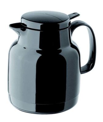 Helios Isolierkanne 1,0 l schwarz m. Drucktaste 3144-002