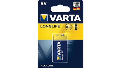 VARTA Batterie "Longlife Extra" Primär Alkali Mang E-Block (6LR61