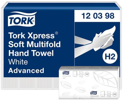 TORK 120398 Xpress® Multifold Handtücher - 2-lagig, weiß, 21x 180 Tücher