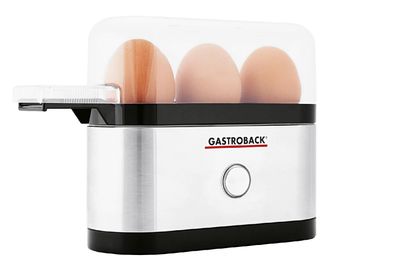 Gastroback 42800 Eierkocher für 1-3 Eier 280 Watt Edelstahl