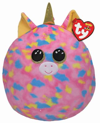 TY 39187 Plüschfigur Kissen Squsih-A-Boos - Einhorn Fantasia, 35 cm