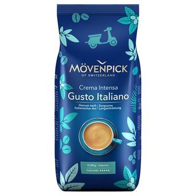 Mövenpick 951830 Kaffee Crema Gusto Italiano, Ganze Bohne, 1000g