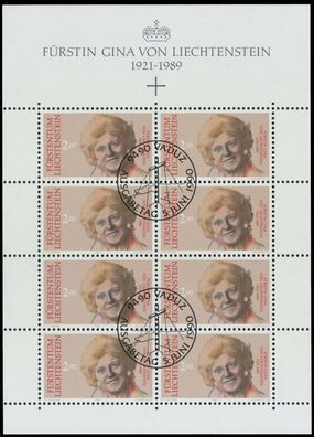Liechtenstein 1990 Nr 988KB-989KB gestempelt X117B02