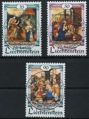 Liechtenstein 1990 Nr 1005-1007 zentrisch gestempelt X117B16