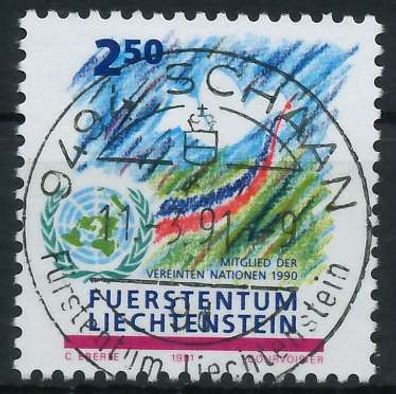 Liechtenstein 1991 Nr 1015 zentrisch gestempelt X117B26