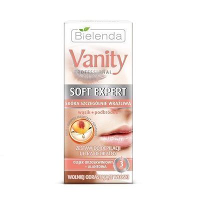 Bielenda Professionelles Gesichtsenthaarungsset - Sanfte Creme 15ml + Beruhigende Kom