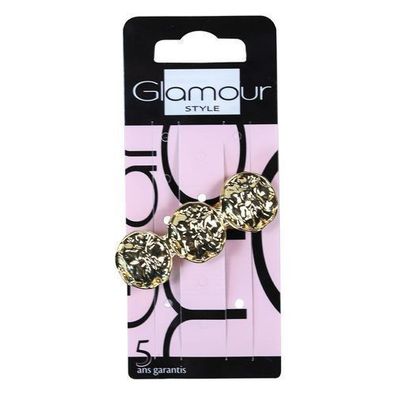 Glamour Automatische Haarspange Gold Kreise