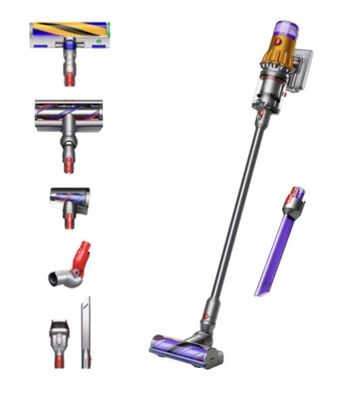 Dyson V12 Detect Slim Absolute Kabelloser Staubsauger - Nickel Satin Gelb