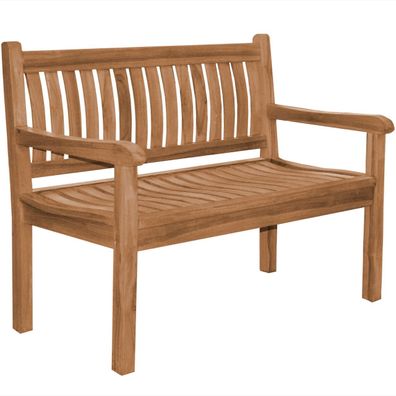 Gartenbank Arezzo Teak Massivholz - Breite: 120 cm