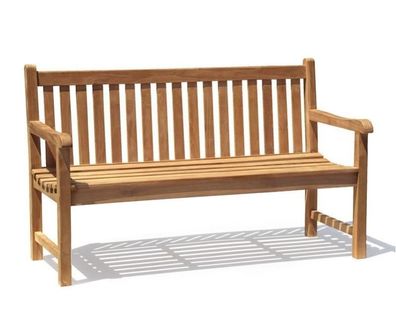 Gartenbank Piceno Teak Massivholz 150 cm