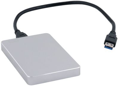 Q-CONNECT KF18084 Festplatte extern USB 3.0 2TB silber