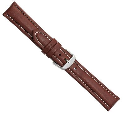 Bio-Leder Ersatzband Uhrenarmband Kalbsleder Braun 20542S